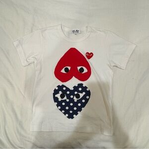 Comme des garçons PLAY women’s polka dot heart t-shirt